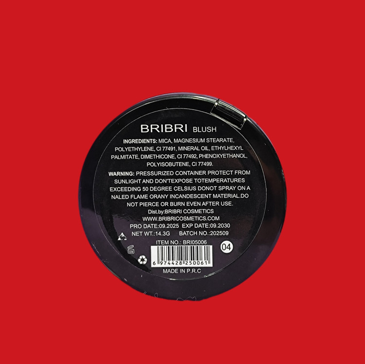 رژ گونه شاین دارسنگی BRIBRI شماره 4